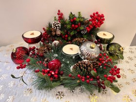 “Χριστουγεννιάτικη μπάλα γεμισμένη με κερί”2